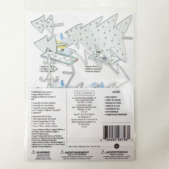 Sizzix Thinlits Christmas Holiday Feliz Navidad Die Cut Sets Bundle Holiday - Picture 5 of 7